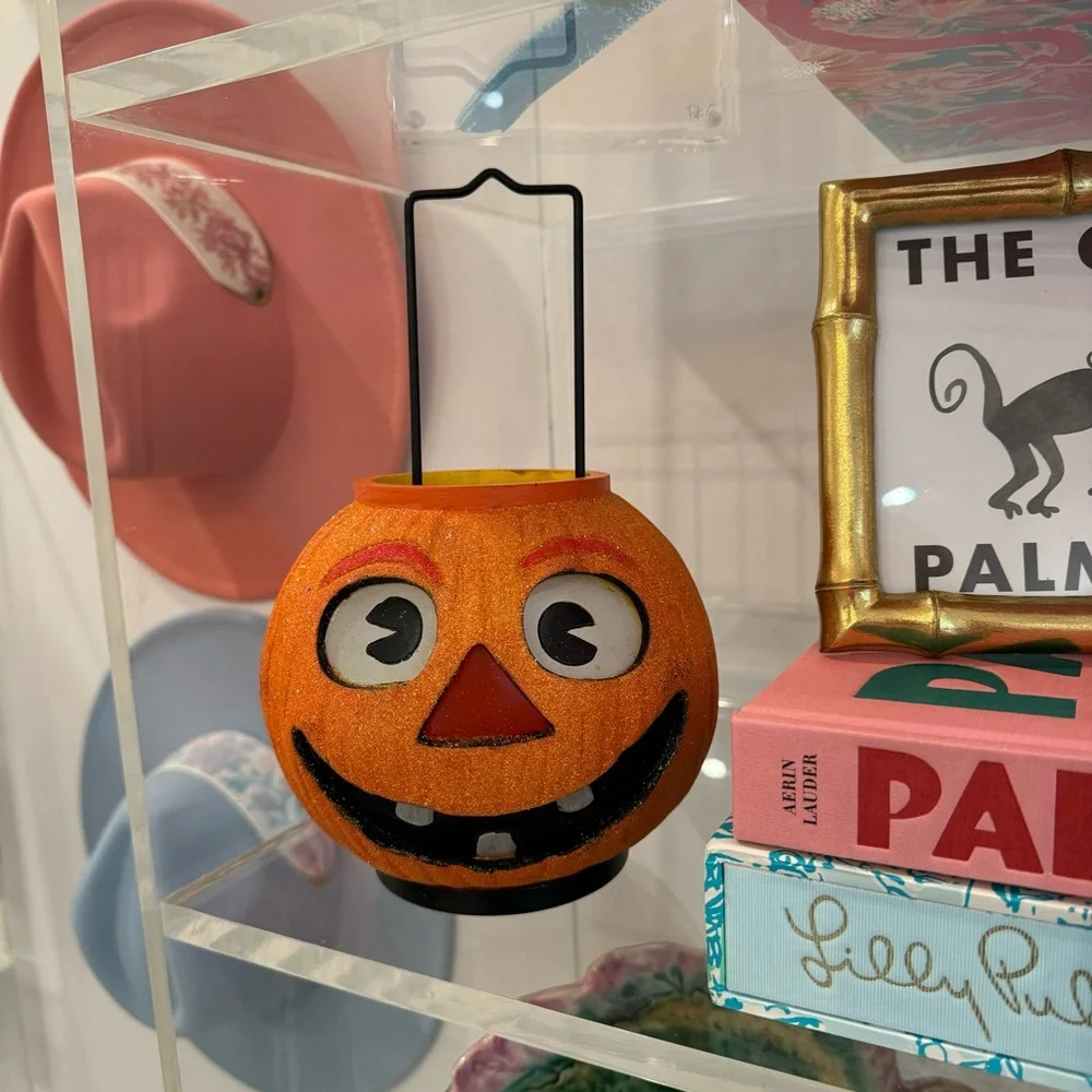 Vintage Illuminations Pumpkin Votive Lantern Halloween